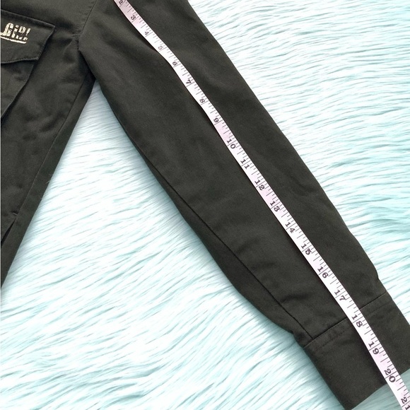 Forever 21 Long Olive Green Heavyweight Shirt - Picture 6 of 7